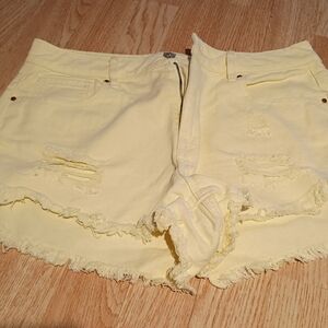 PacSun Yellow Jean Shorts